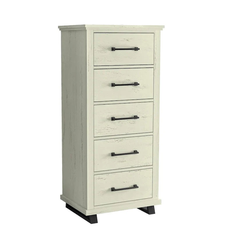 Farmhouse 4-Piece Bedroom Set - 2 Nightstand, 1 Chest and 1 Dresser