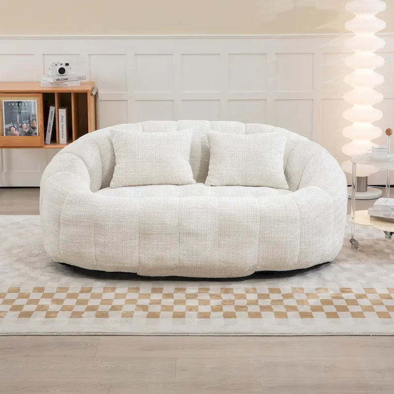Chenille Bean Bag Chair Lazy Sofa
