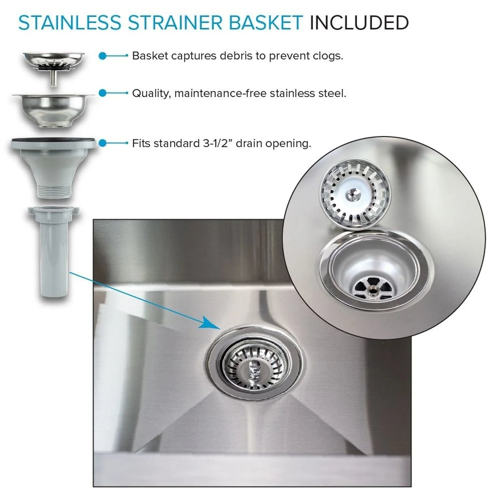 24-in W x 22-in D x 35-in H Stainless Steel Laundry Sink and Wash Stand
