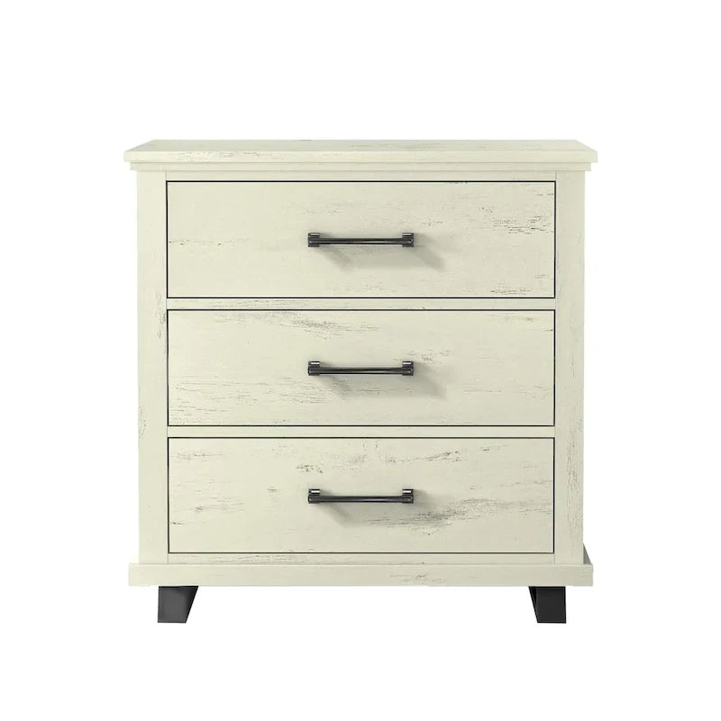 Farmhouse 4-Piece Bedroom Set - 2 Nightstand, 1 Chest and 1 Dresser