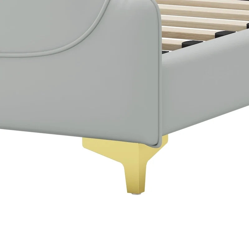 Modern Upholstered PU Leather Bed