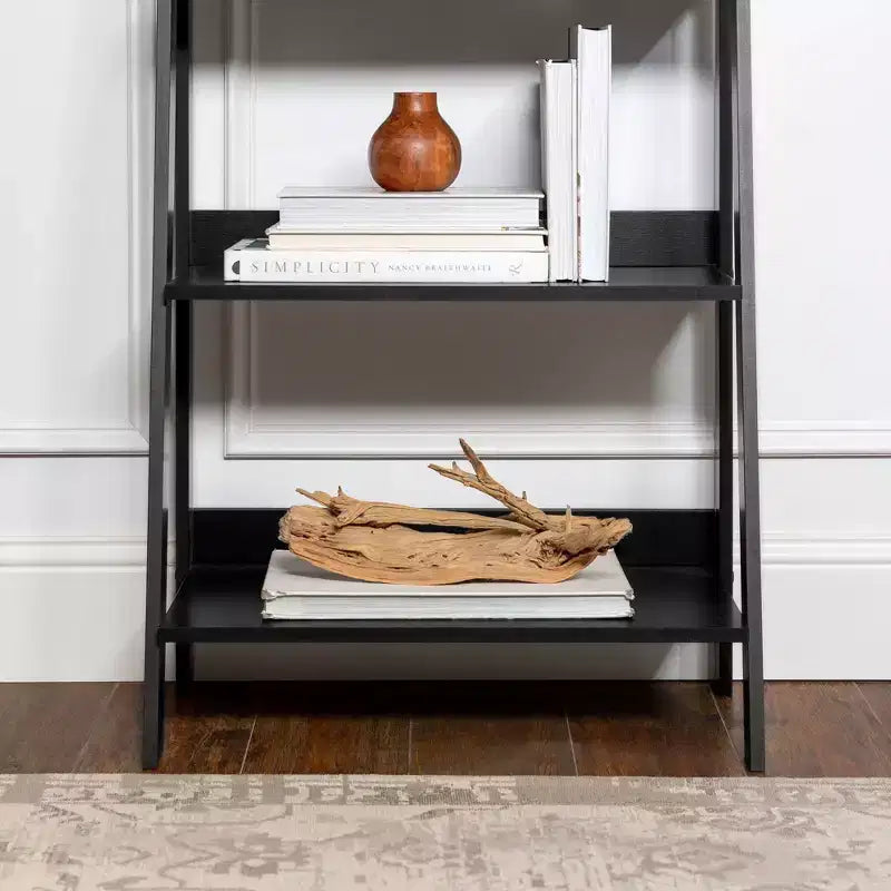 Libreria a scaletta con 4 ripiani Thatcher Transitional Wood 55 - Saracina Home