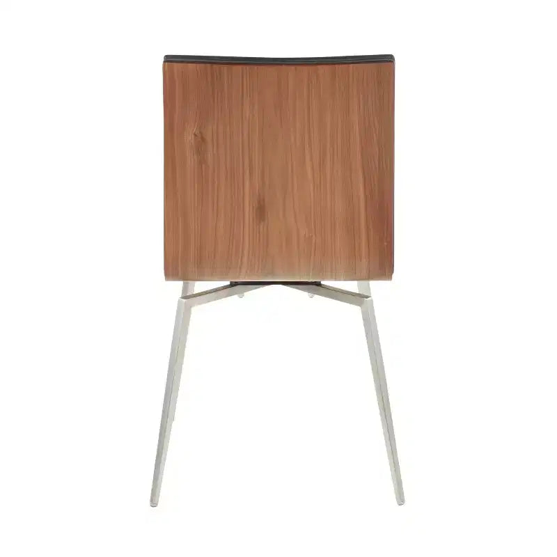 Set di 2 sedie da pranzo moderne Mason girevoli con schienale in legno di noce - Lumisource
