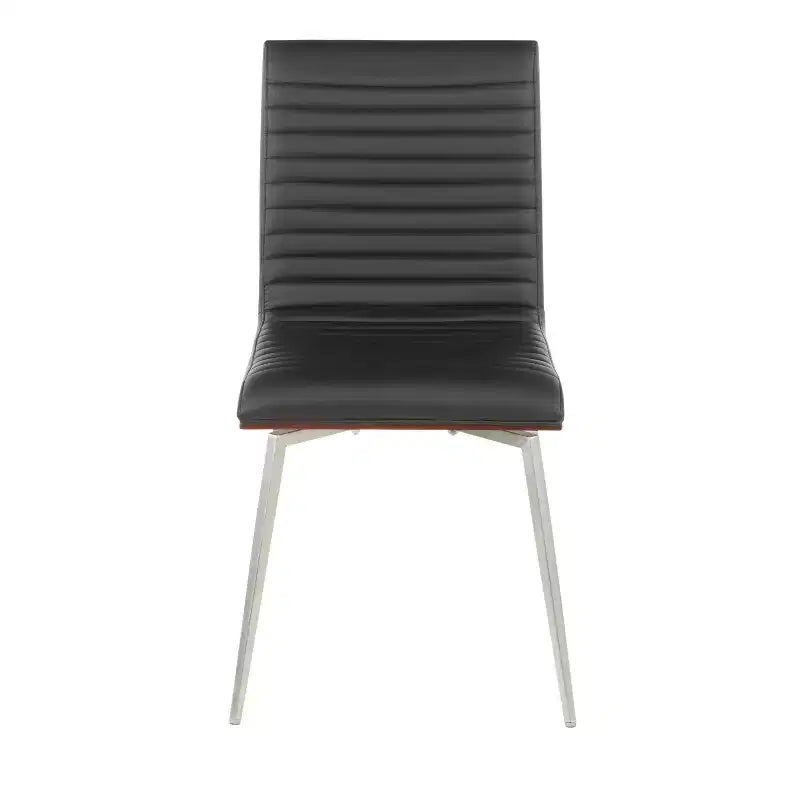 Set di 2 sedie da pranzo moderne Mason girevoli con schienale in legno di noce - Lumisource