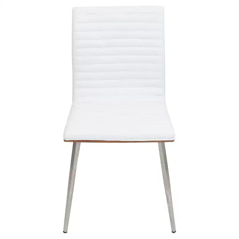 Set di 2 sedie da pranzo moderne Mason girevoli con schienale in legno di noce - Lumisource