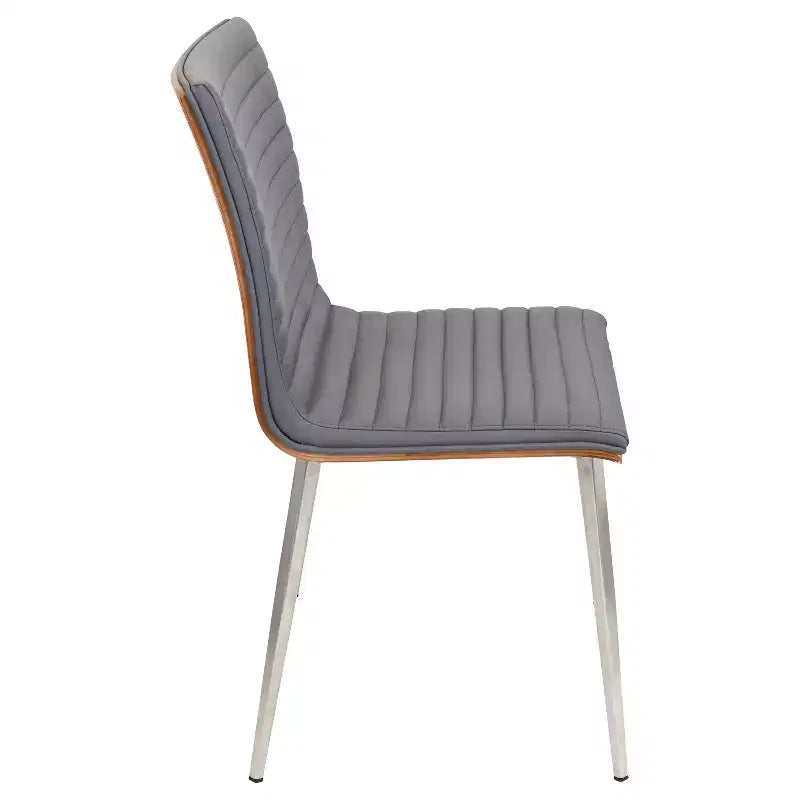 Set di 2 sedie da pranzo moderne Mason girevoli con schienale in legno di noce - Lumisource