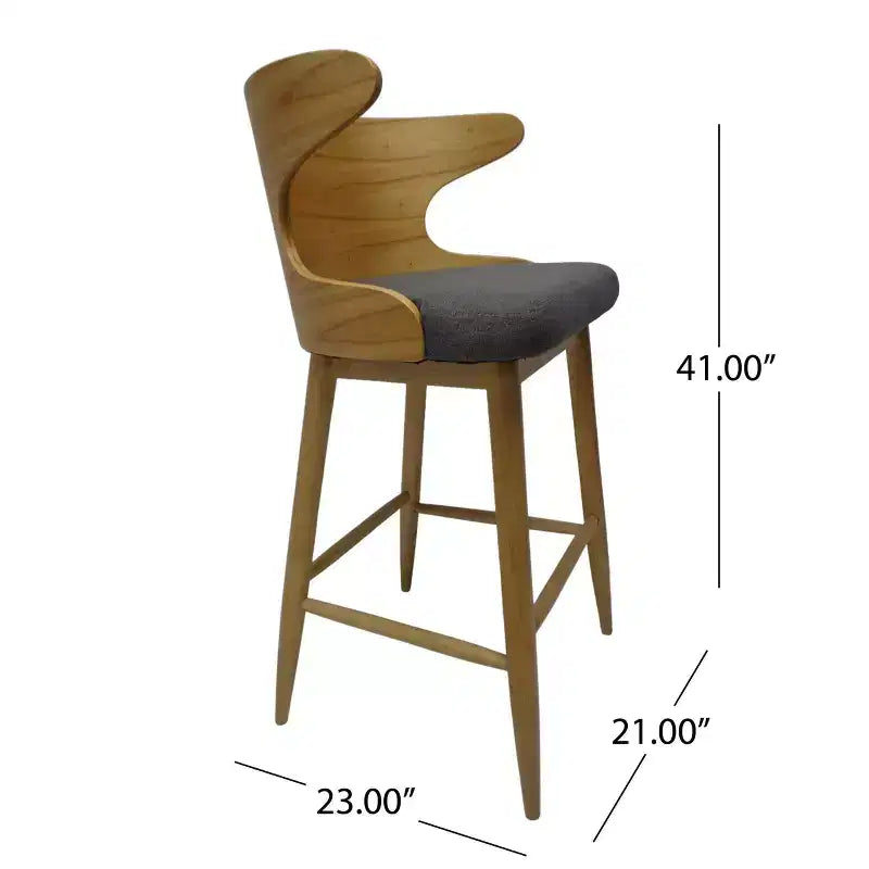 Set di 2 sgabelli da bar Kamryn in stile moderno di metà secolo - Christopher Knight Home