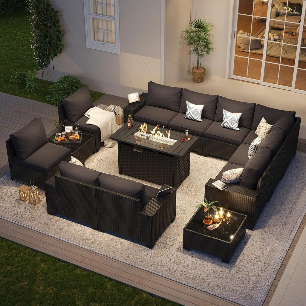 Outdoor Patio Furniture Sets with 4in Thicken Cushion