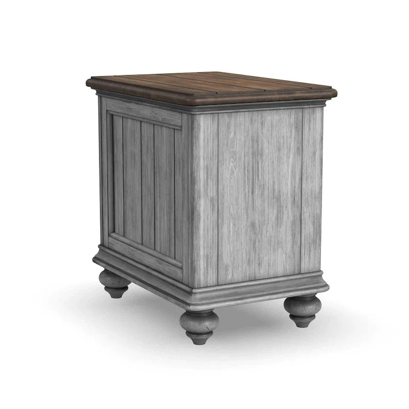 Plymouth Brown Wood Chairside Table by Flexsteel - 16 x 23 x 23