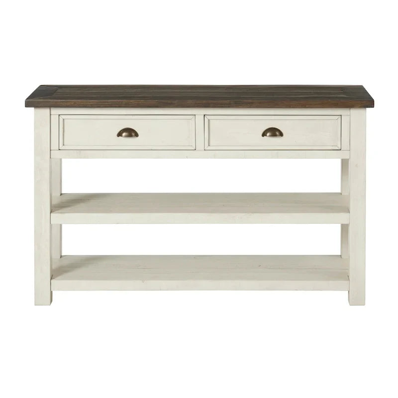 The Gray Barn Downington Solid Wood 2-Drawer Sofa Console Table