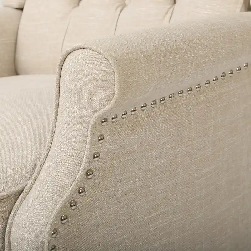 Walter Tufted Fabric Recliners (Set of 2) by Christopher Knight Home