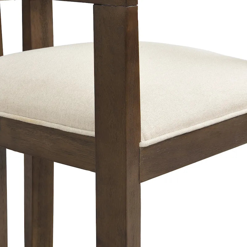 Conrad Sophisticated Modern Dining Chair With Armrest by Christopher Knight Home