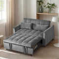 Modern Velvet Futon Loveseat with Reclining Backrest & Pockets, Seats 2 ââ‚?Dark Gray / Light Gray / Blue / Black