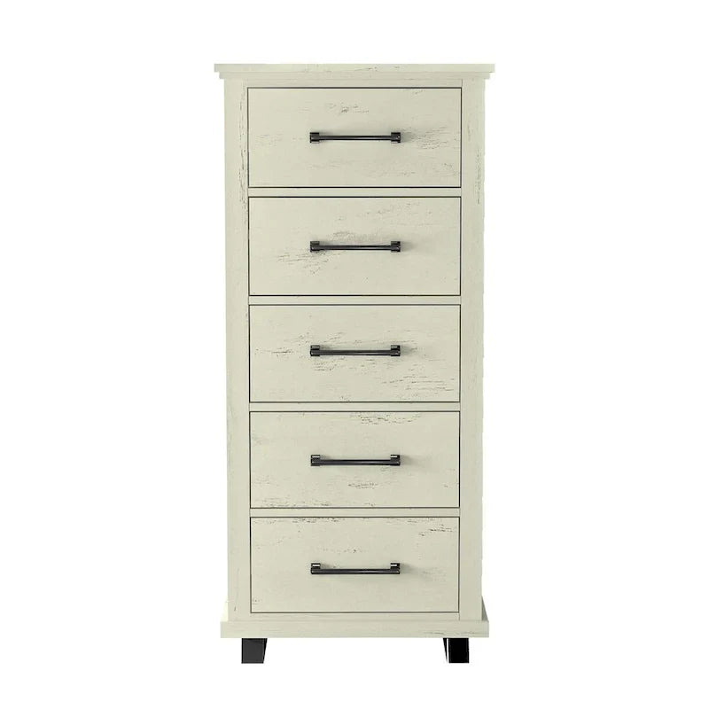 Farmhouse 4-Piece Bedroom Set - 2 Nightstand, 1 Chest and 1 Dresser
