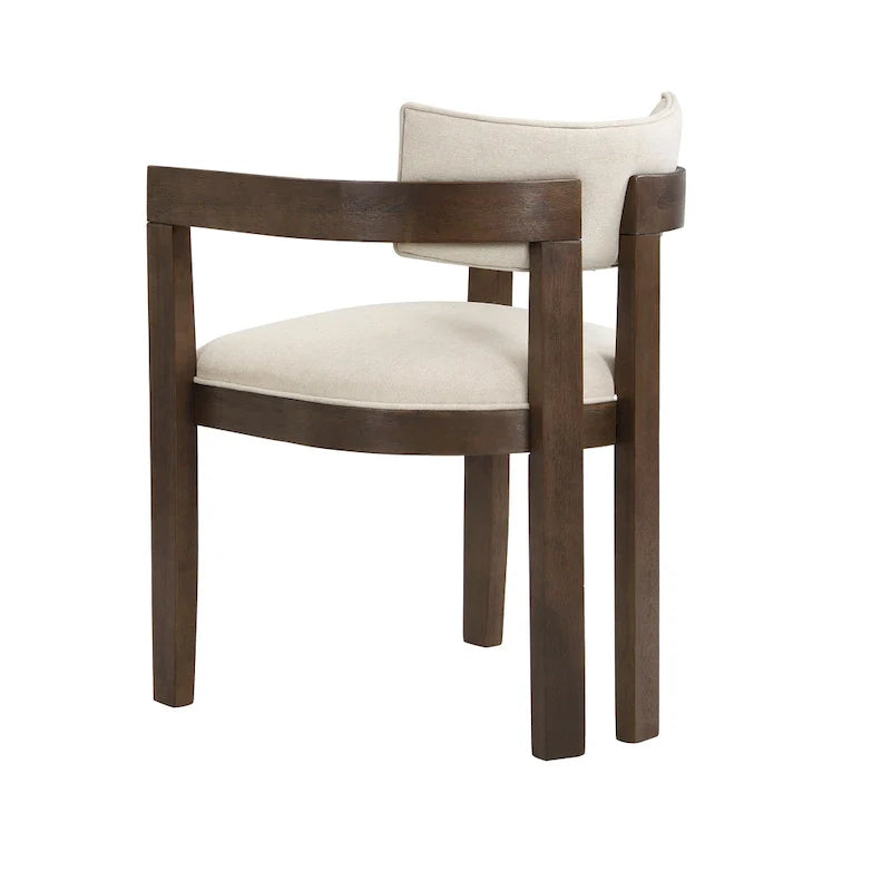 Conrad Sophisticated Modern Dining Chair With Armrest by Christopher Knight Home