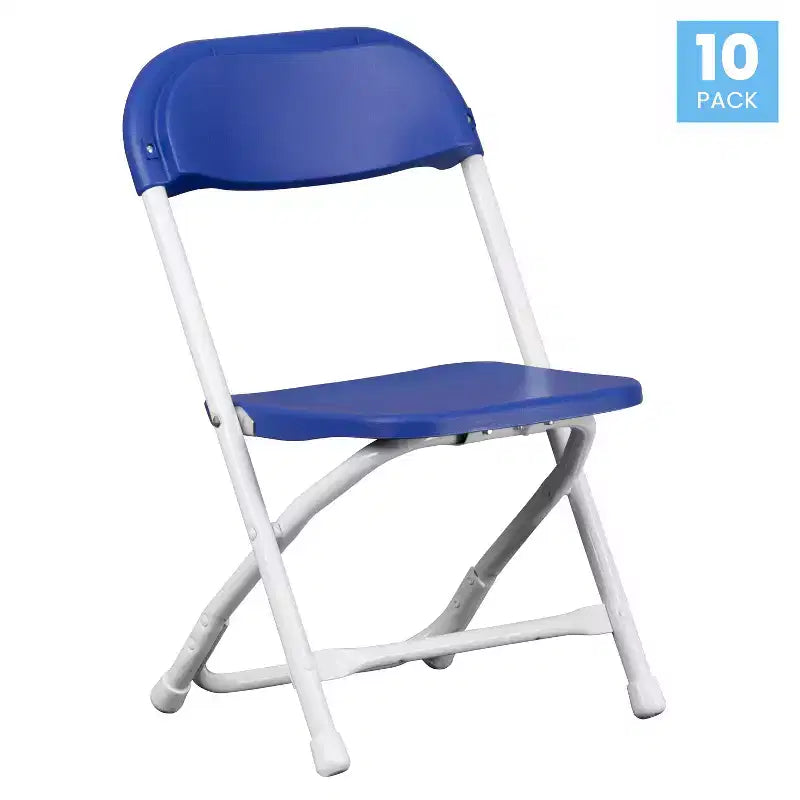 Flash Furniture Sedia Pieghevole per Bambini in Plastica, Confezione da 10