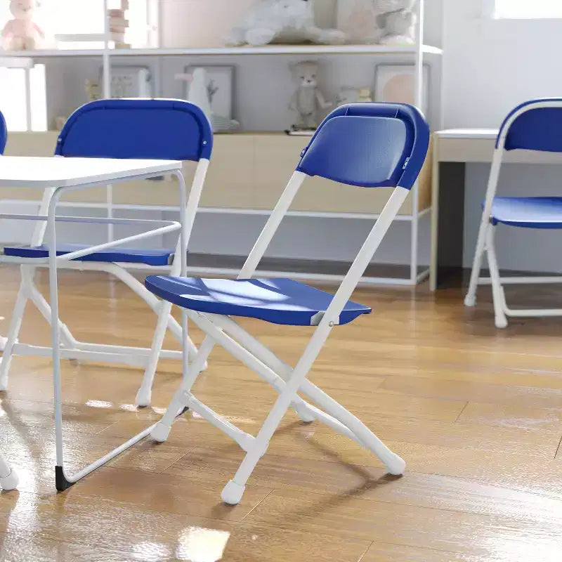 Flash Furniture Sedia Pieghevole per Bambini in Plastica, Confezione da 10