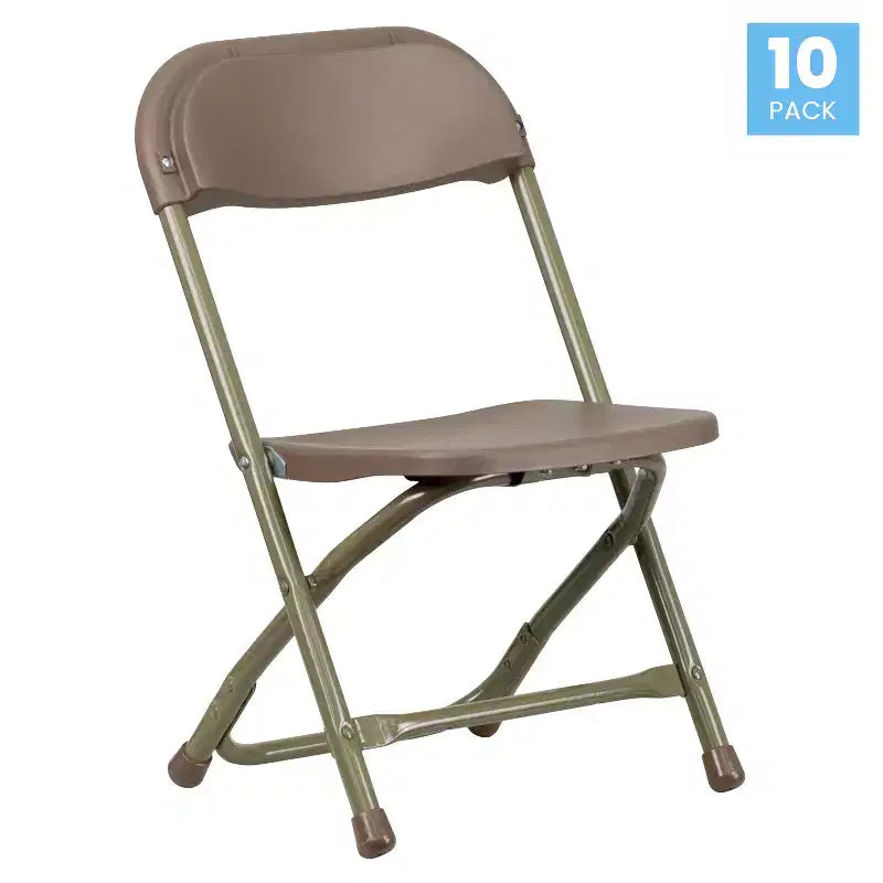 Flash Furniture Sedia Pieghevole per Bambini in Plastica, Confezione da 10