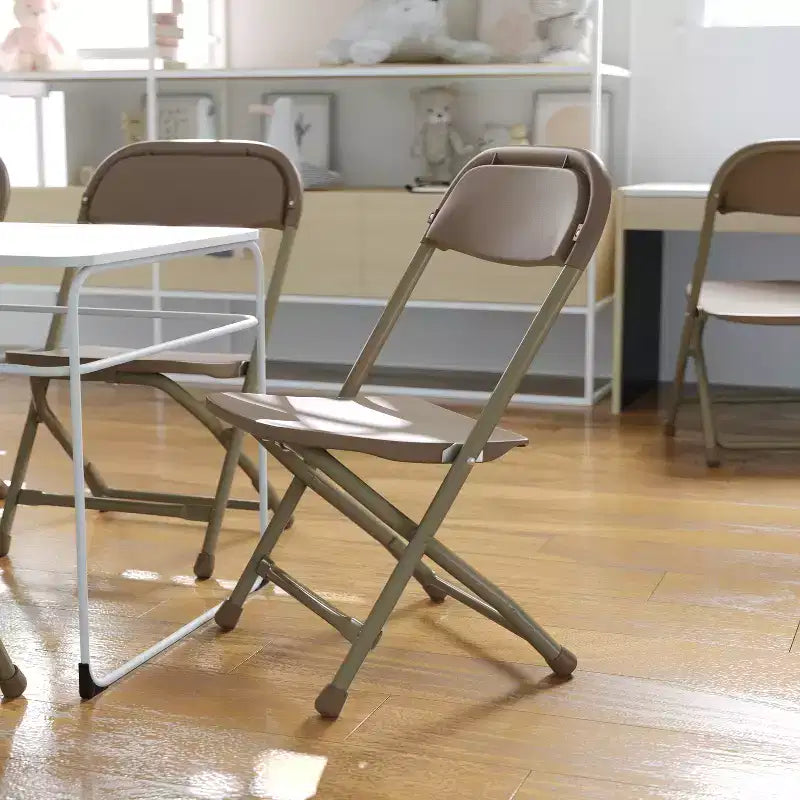 Flash Furniture Sedia Pieghevole per Bambini in Plastica, Confezione da 10