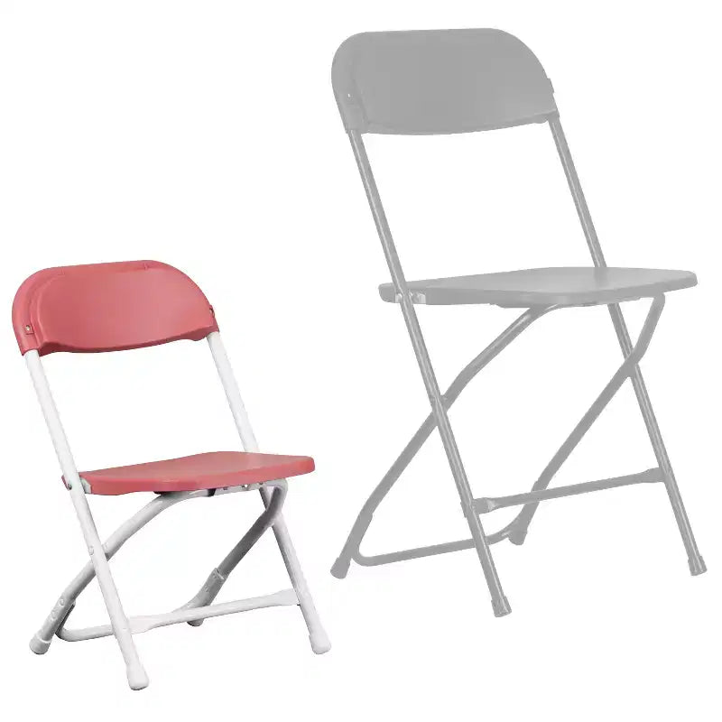 Flash Furniture Sedia Pieghevole per Bambini in Plastica, Confezione da 10
