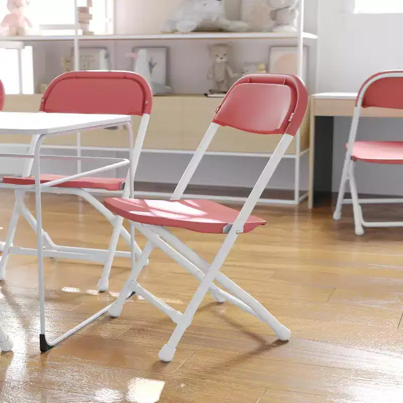 Flash Furniture Sedia Pieghevole per Bambini in Plastica, Confezione da 10