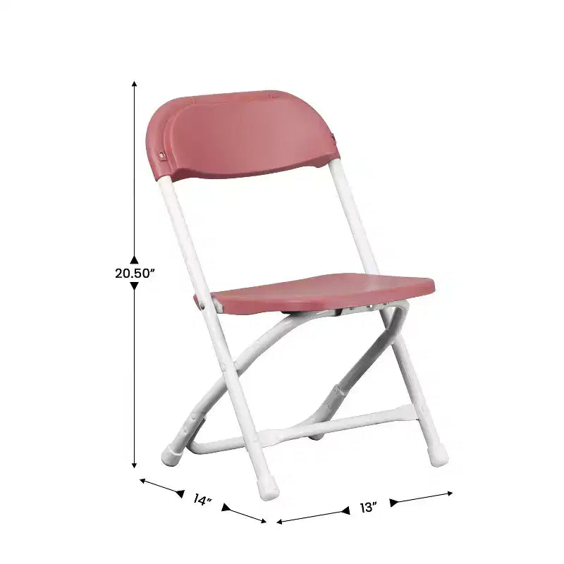 Flash Furniture Sedia Pieghevole per Bambini in Plastica, Confezione da 10