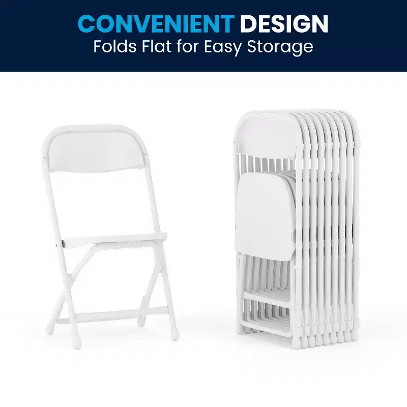 Flash Furniture Sedia Pieghevole per Bambini in Plastica, Confezione da 10