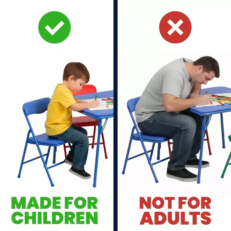 Flash Furniture Sedia Pieghevole per Bambini in Plastica, Confezione da 10