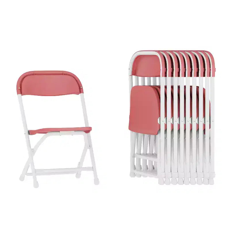 Flash Furniture Sedia Pieghevole per Bambini in Plastica, Confezione da 10