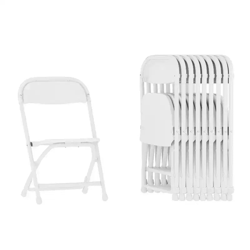Flash Furniture Sedia Pieghevole per Bambini in Plastica, Confezione da 10