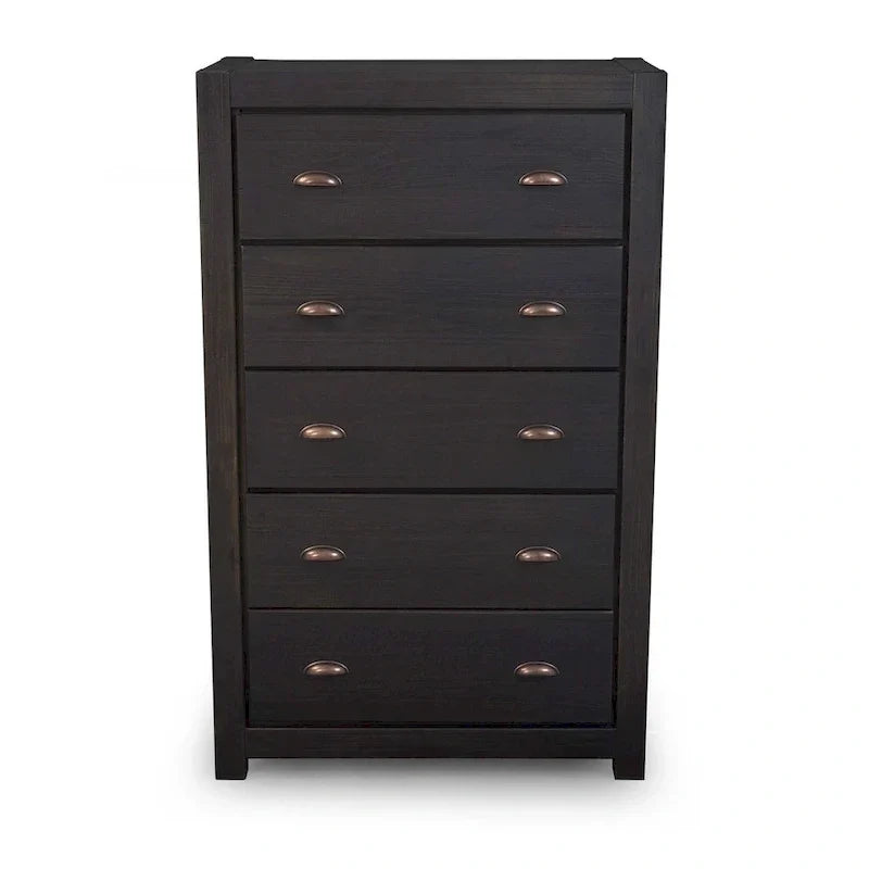 Grain Wood Furniture Montauk 5-drawer Solid Wood Chest