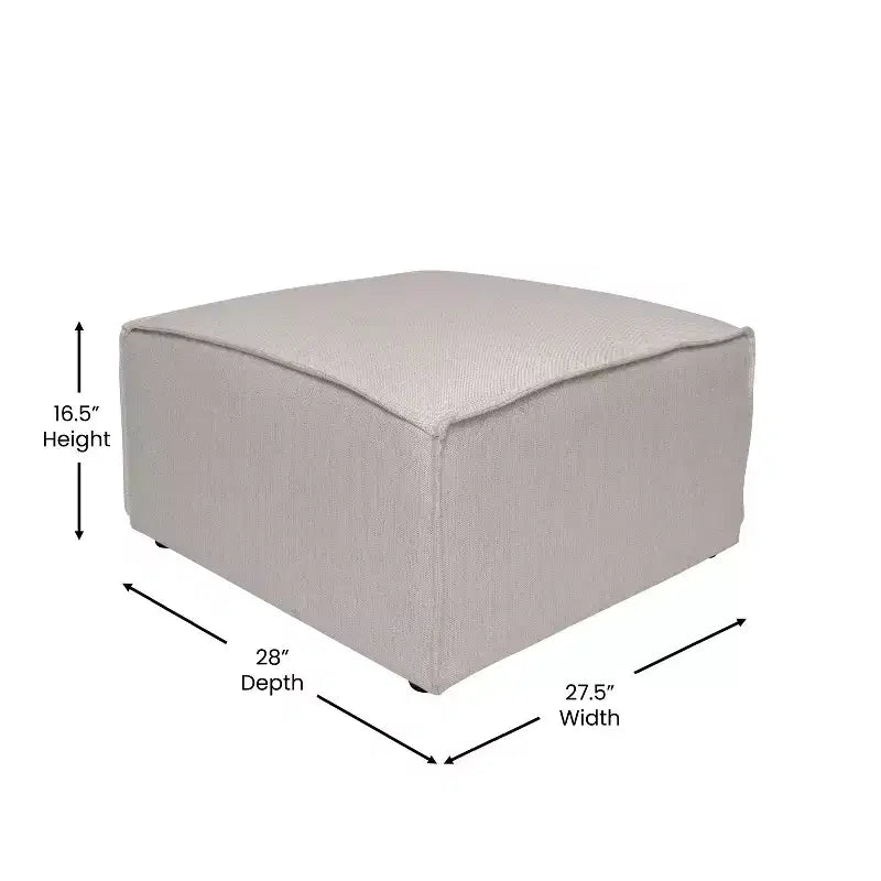 Divano Sezionale Modulare di Lusso Bridgetown Flash Furniture, Sedile Ottomano