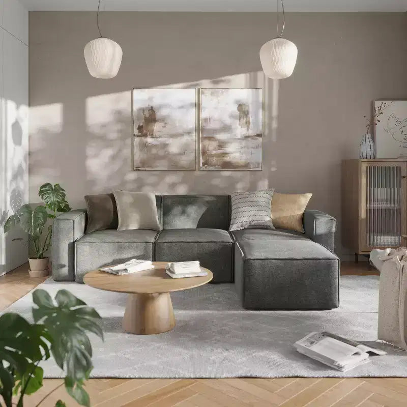 Divano Sezionale Modulare di Lusso Bridgetown Flash Furniture, Sedile Ottomano