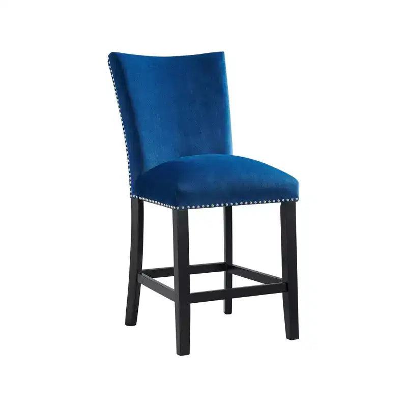 Set di 2 sgabelli da bar Celine in velluto altezza bancone - Picket House Furnishings