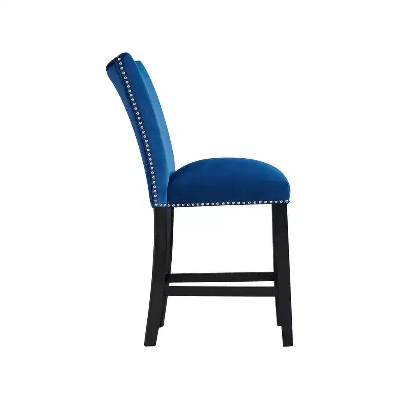 Set di 2 sgabelli da bar Celine in velluto altezza bancone - Picket House Furnishings