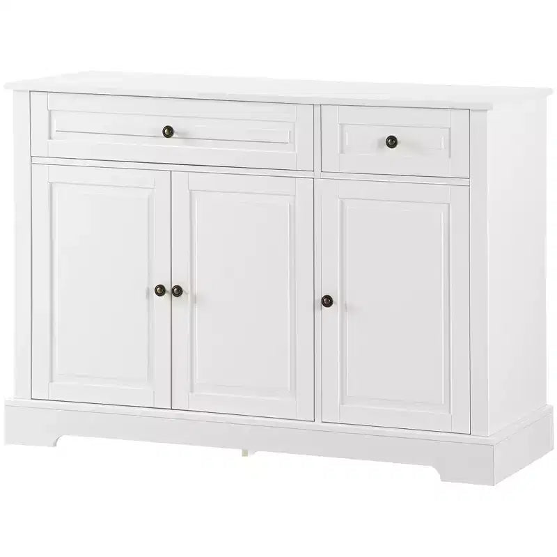 HOMCOM Credenza Buffet, Mobile da Cucina Moderno con 2 Cassetti e Ripiani Regolabili, Mobile Bar da Caffè per Soggiorno