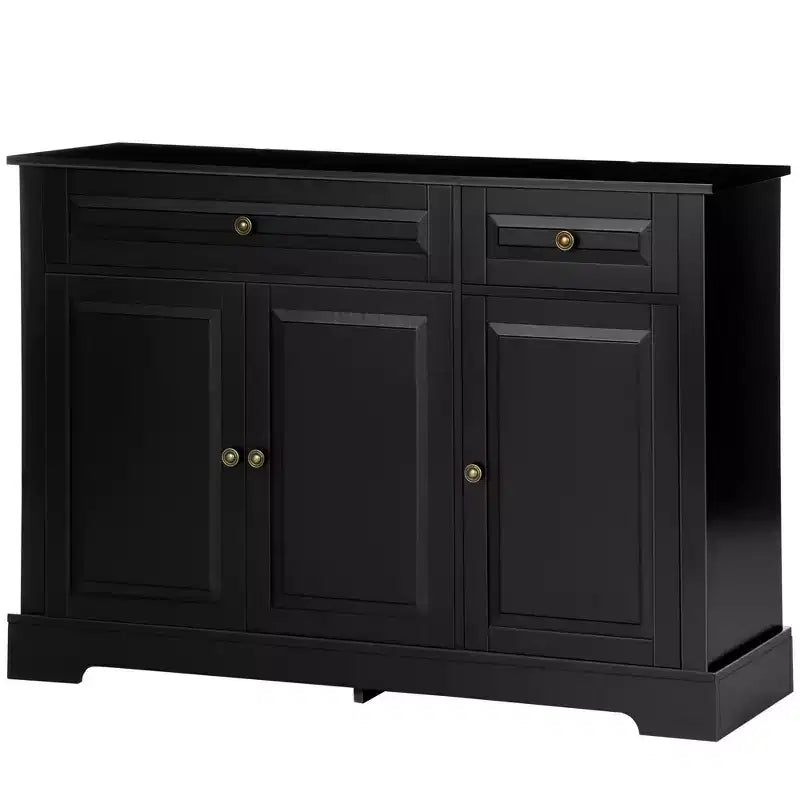 HOMCOM Credenza Buffet, Mobile da Cucina Moderno con 2 Cassetti e Ripiani Regolabili, Mobile Bar da Caffè per Soggiorno