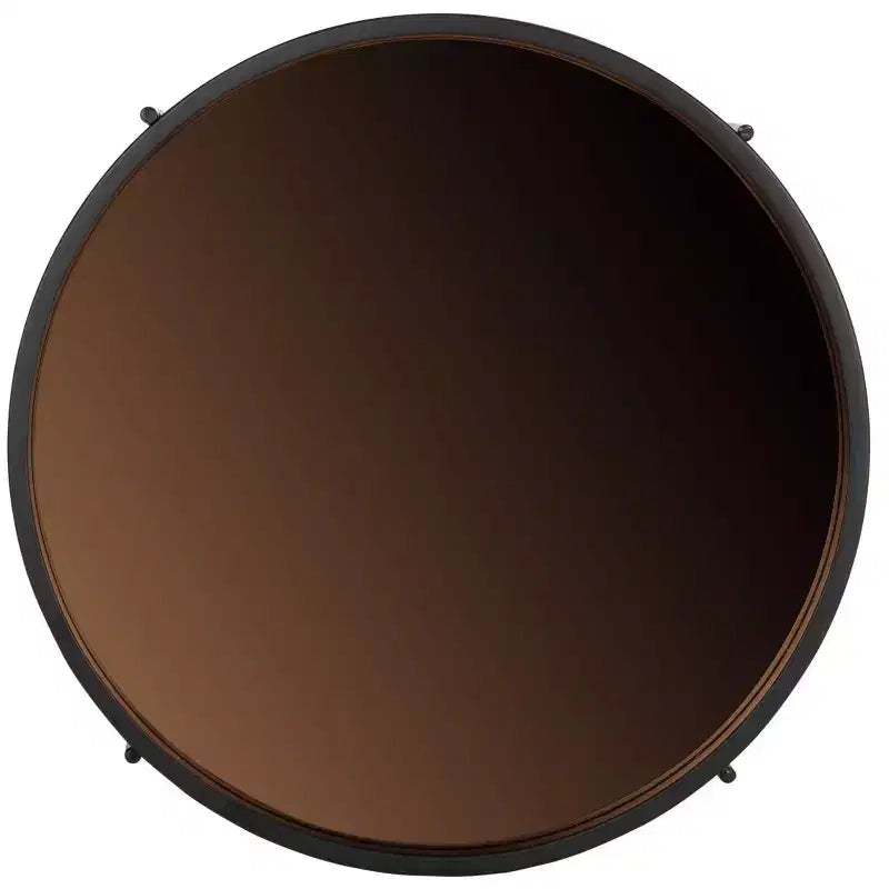 Tavolino d'appoggio Ruby Small Round con vassoio superiore - ACC4206A - Oro rosa/Nero - Safavieh