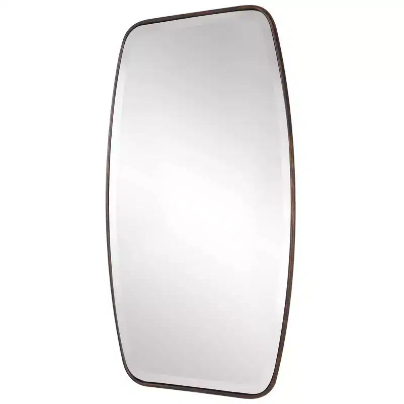 Specchio da parete rettangolare Uttermost Vanity Accent moderno smussato con cornice color bronzo scuro, 21 1/4 di larghezza per bagno, camera da letto, soggiorno