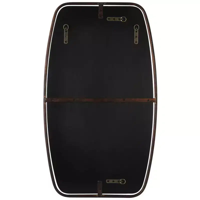 Specchio da parete rettangolare Uttermost Vanity Accent moderno smussato con cornice color bronzo scuro, 21 1/4 di larghezza per bagno, camera da letto, soggiorno