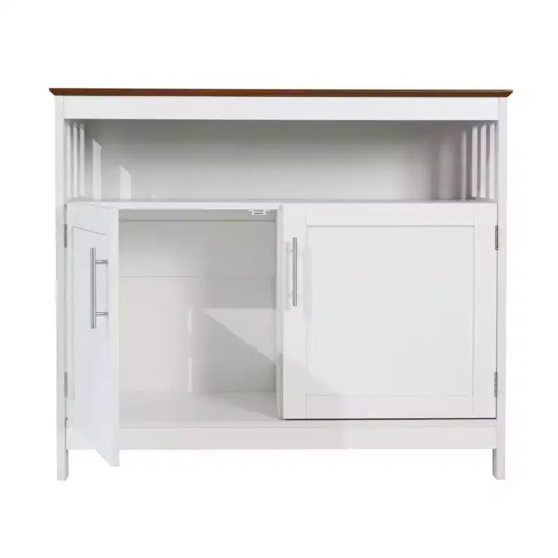Buffet e Credenza Emma e Oliver da 100 cm con Ripiano Aperto e Mobile Contenitore a Doppia Anta