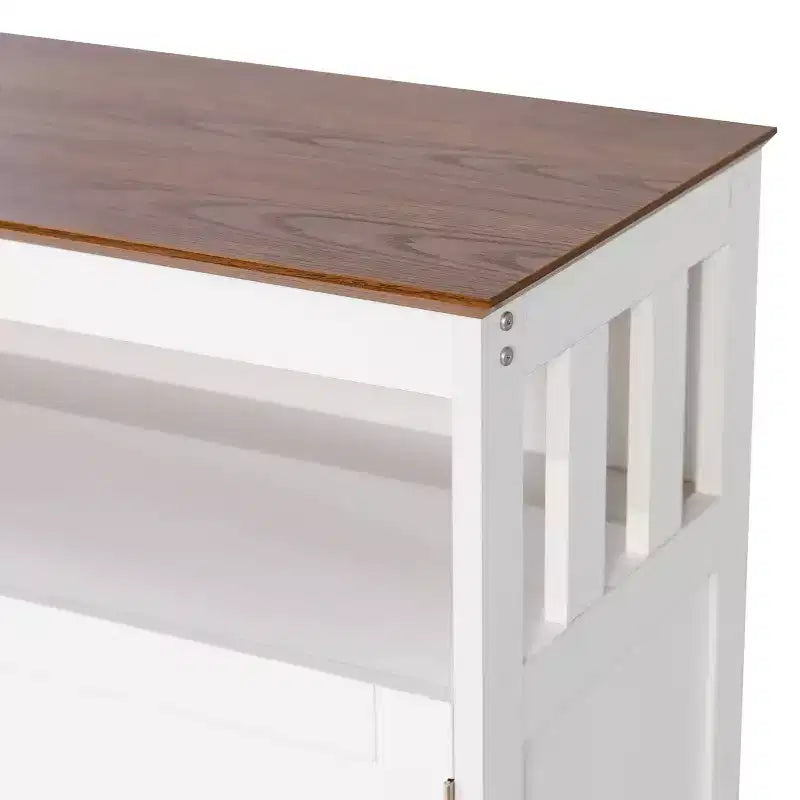 Buffet e Credenza Emma e Oliver da 100 cm con Ripiano Aperto e Mobile Contenitore a Doppia Anta
