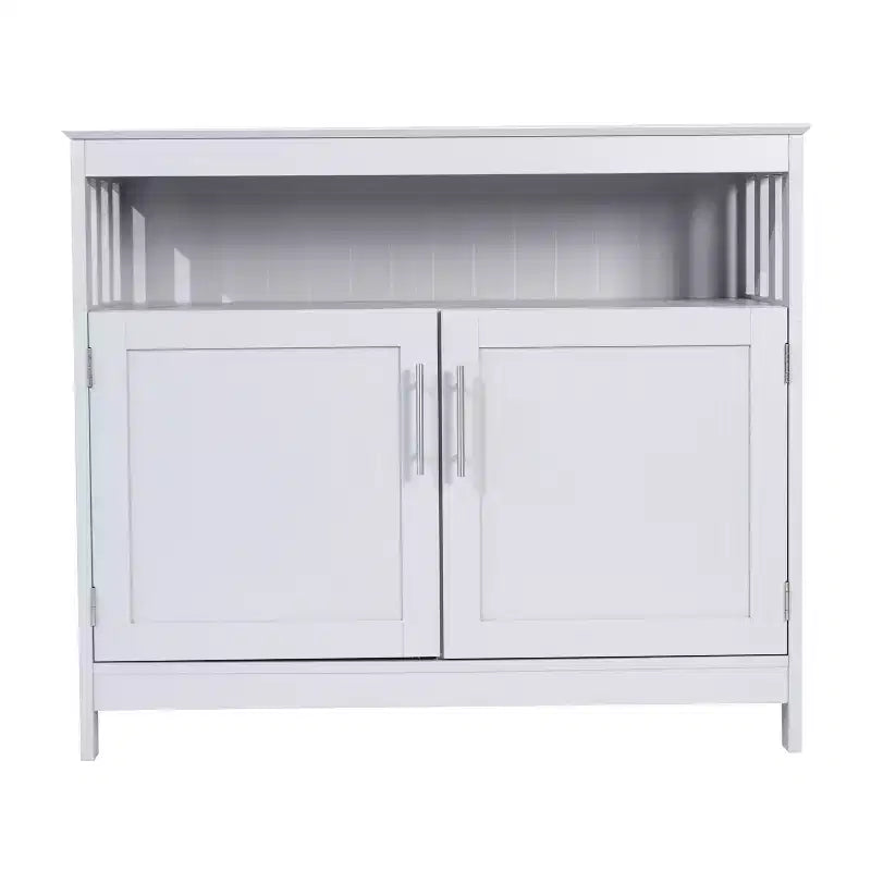 Buffet e Credenza Emma e Oliver da 100 cm con Ripiano Aperto e Mobile Contenitore a Doppia Anta