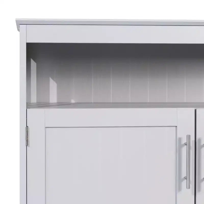 Buffet e Credenza Emma e Oliver da 100 cm con Ripiano Aperto e Mobile Contenitore a Doppia Anta