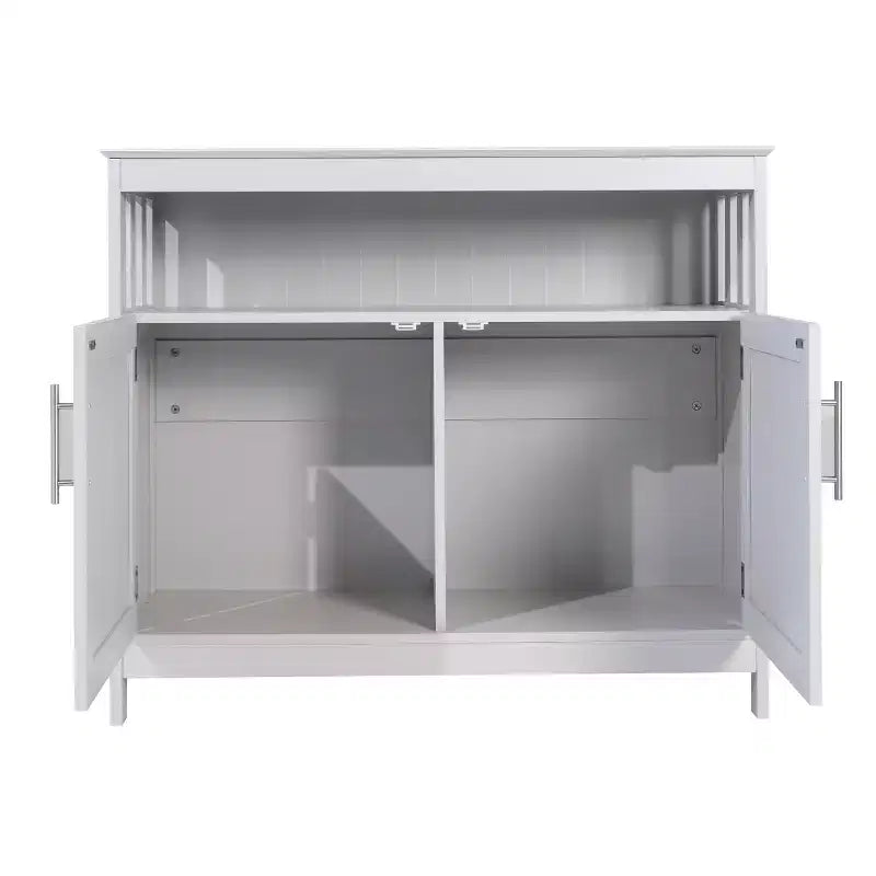Buffet e Credenza Emma e Oliver da 100 cm con Ripiano Aperto e Mobile Contenitore a Doppia Anta