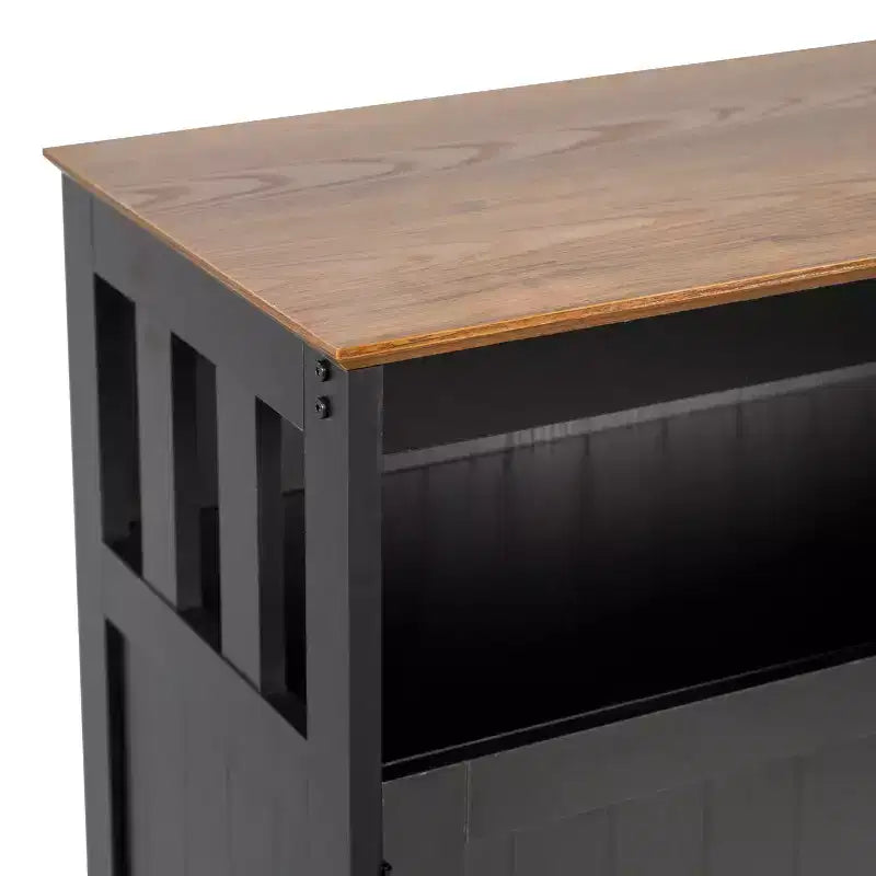 Buffet e Credenza Emma e Oliver da 100 cm con Ripiano Aperto e Mobile Contenitore a Doppia Anta