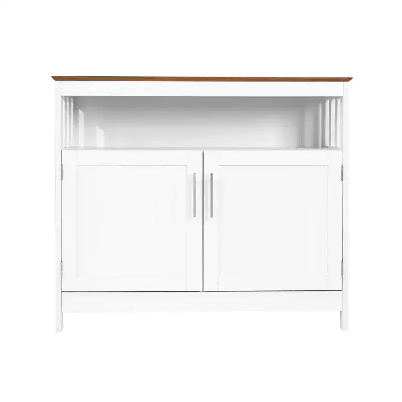 Buffet e Credenza Emma e Oliver da 100 cm con Ripiano Aperto e Mobile Contenitore a Doppia Anta