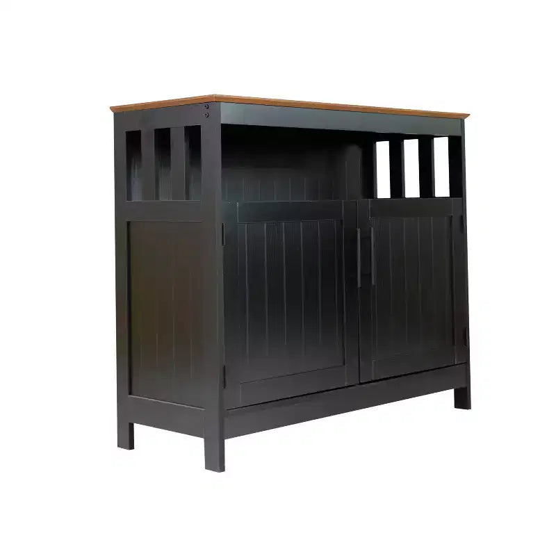 Buffet e Credenza Emma e Oliver da 100 cm con Ripiano Aperto e Mobile Contenitore a Doppia Anta