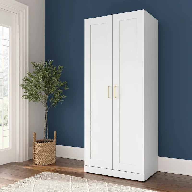 30W Tall Storage Cabinet with Doors