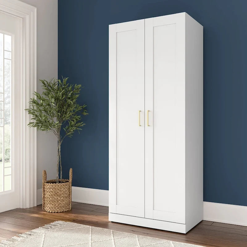 30W Tall Storage Cabinet with Doors